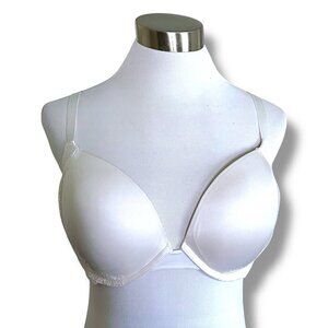 Victorias Secret 36DD Bra White Lace Dream Angels Push Up Padded Underwire